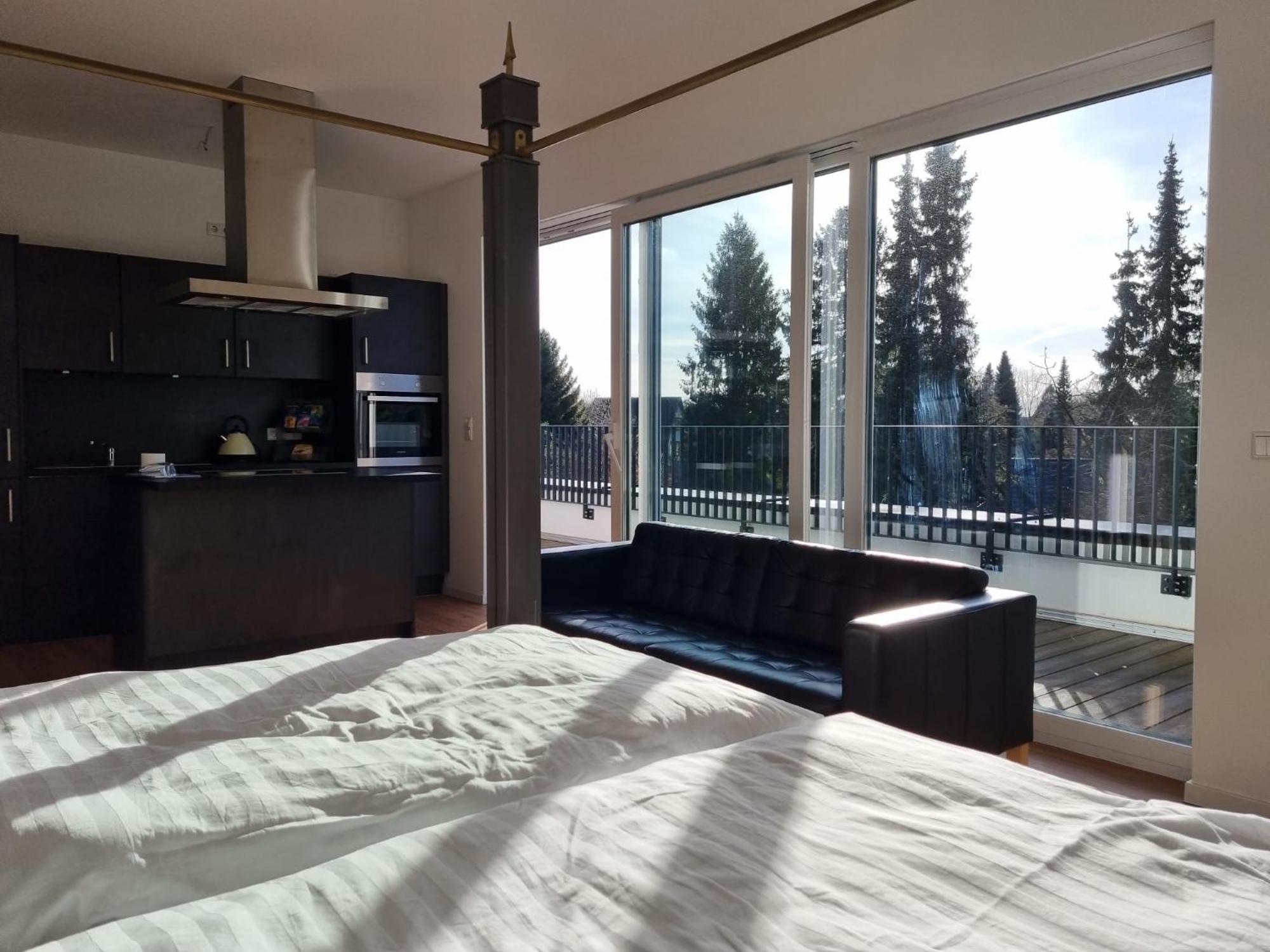 Stylische Penthouse Wohnung Hamburg Exterior foto